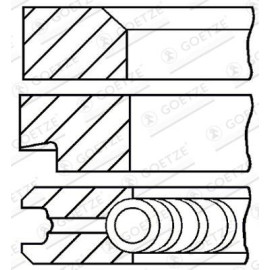 GOETZE ENGINE Kolbenring 08-438500-00