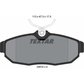 Bremsbelagsatz Ford T. Mustang 04 2451401