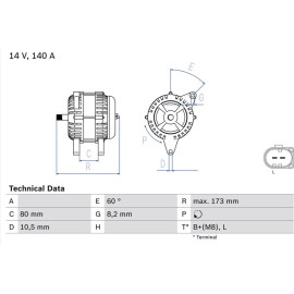 Lichtmaschine 0 986 049 950