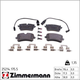 ZIMMERMANN Bremsbeläge 25214.175.5
