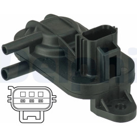 Delphi Abgasdrucksensor DPS00010 Delphi Abgasdrucksensor DPS00010