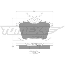 TX 10-78 TOMEX brakes Bremsbelagsatz, Scheibenbremse TX 10-78 TX 10-78 TOMEX brakes Bremsbelagsatz, Scheibenbremse TX 10-78