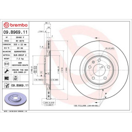 12 481 058 Bremsscheibe HA 09.B969.11
