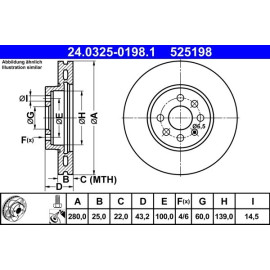 Bremsscheibe 24.0325-0198.1