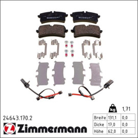 ZIMMERMANN Bremsbeläge 24643.170.2