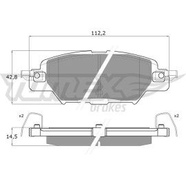 TOMEX brakes Bremsbelagsatz, Scheibenbremse TX 18-31