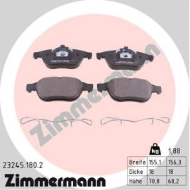 ZIMMERMANN Bremsbeläge 23245.180.2 ZIMMERMANN Bremsbeläge 23245.180.2