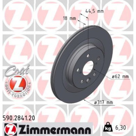 ZIMMERMANN Bremsscheibe 590.2841.20