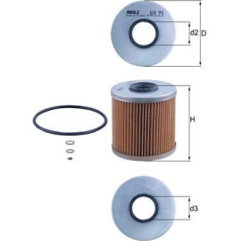 Mahle Original Ölfilter OX 91D Mahle Original Ölfilter OX 91D