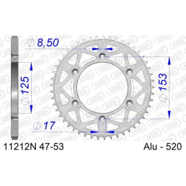 NB AFAM Kettenrad ALU 48 Zähne 11212N-48