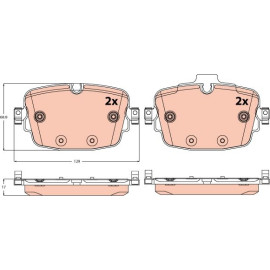 TRW Bremsbeläge GDB2215 TRW Bremsbeläge GDB2215