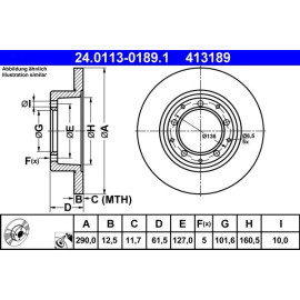 Bremsscheibe 24.0113-0189.1