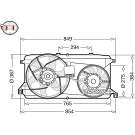 DENSO Lüfter, Motorkühlung DER10009