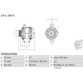 Lichtmaschine 0 986 082 080