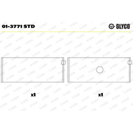 PLEUELLAGER 01-3771 STD