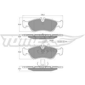TOMEX brakes Bremsbelagsatz, Scheibenbremse TX 11-491
