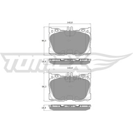 TOMEX brakes Bremsbelagsatz, Scheibenbremse TX 18-75
