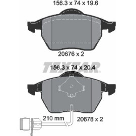 Bremsbelagsatz Audi S. 100/A6 90-97 2067602