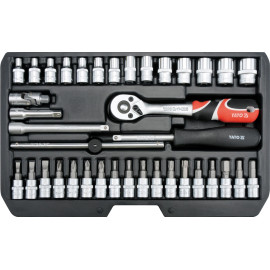 Steckschlüsselsatz Xs 1/4 Typ2 38-Tlg YT-14471