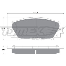 TOMEX brakes Bremsbelagsatz, Scheibenbremse TX 16-09