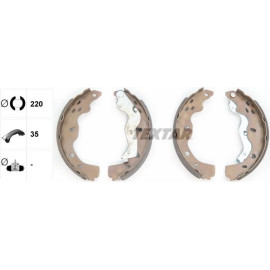 Bremsbacken Fiat Sedici/Suzuki Sx4 06 91067500