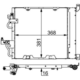 Kondensator, Klimaanlage AC 376 000S