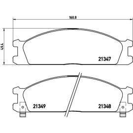 BREMBO Bremsklötze VA P 24 026