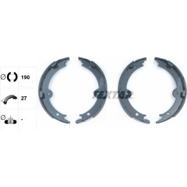 Handbremsbacken Lexus Gs/Is 05- 190X27 91074000