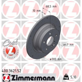 ZIMMERMANN Bremsscheibe 400.3621.52 ZIMMERMANN Bremsscheibe 400.3621.52
