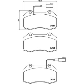 BREMBO Bremsklötze VA P 23 139