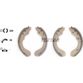 Bremsbacken Mazda 323 94 91047400