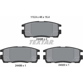 Bremsbelagsatz Opel T. Antara 2449801