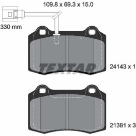 Bremsbelagsatz Vw P. Leon 1.8 Cupra R 02-06 2414301