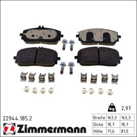 ZIMMERMANN Bremsbeläge 22944.185.2