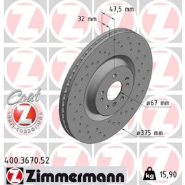 Bremsscheibe VA Sport 400.3670.52 Bremsscheibe VA Sport 400.3670.52