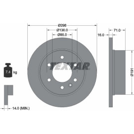 Bremsscheibe Db T. Sprinter 06 93143303