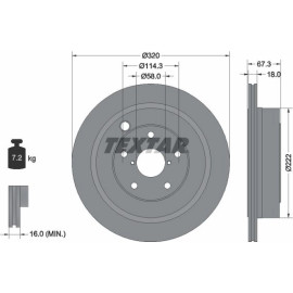 Bremsscheibe Subaru T. Tribeca 3.0 05 92255903 Bremsscheibe Subaru T. Tribeca 3.0 05 92255903