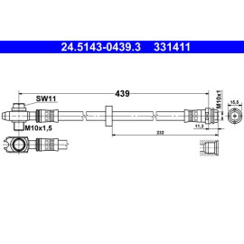 Bremsschlauch 24.5143-0439.3