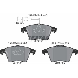 Bremsbelagsatz Vw P. T5 03-16 2374602
