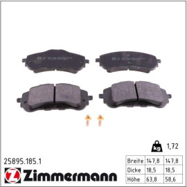 ZIMMERMANN Bremsbeläge 25895.185.1