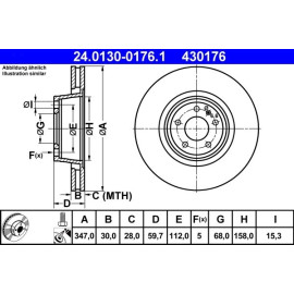 Bremsscheibe Vw S. A6 04 24.0130-0176.1 Bremsscheibe Vw S. A6 04 24.0130-0176.1