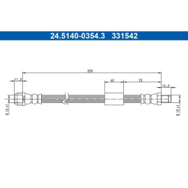 BREMSSCHLAUCH 24.5140-0354.3