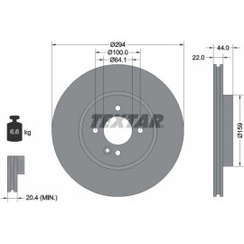 Bremsscheibe Mini P. Cooper 06-15 92183505 Bremsscheibe Mini P. Cooper 06-15 92183505