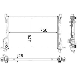 Kühler, Motorkühlung CR 84 000P