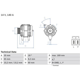 Lichtmaschine 0 986 084 150