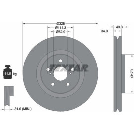 BREMSSCHEIBE 92349505 BREMSSCHEIBE 92349505