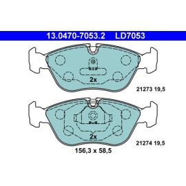 Bremsbelagsatz Volvo P. C70/S70/V70 95-05 2,0-2,5 Keramik 13.0470-7053.2