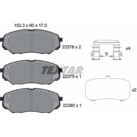 Textar Bremsbelagsatz 2237801 Textar Bremsbelagsatz 2237801