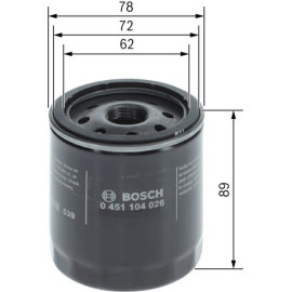 Ölfilter 0 451 104 026