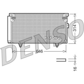 DENSO Klimaanlagenkühler DCN36001